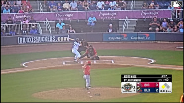 Josh Adamczewski singles on a line drive to right fielder Dylan Campbell. Braylon Payne scores.