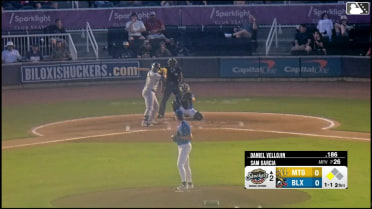 Sam Garcia In play, run(s) to Daniel Vellojin
