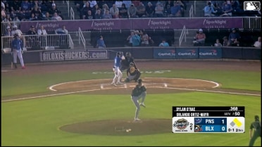 Dylan O'Rae singles on a ground ball to right fielder Fenwick Trimble. Darrien Miller scores. Kay-Lan Nicasia to 3rd.