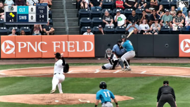 Xavier Rivas In play, run(s) to Ryan Galanie