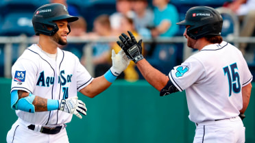 Carlos Jimenez homers (14) on a fly ball to right center field.