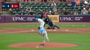 Thayron Liranzo homers (14) on a fly ball to center field. Woody Hadeen scores.