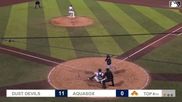 Anthony Scull singles on a ground ball to right fielder Carlos Jimenez. Juan Flores scores. Randy De Jesus scores. Adrian Placencia to 3rd.