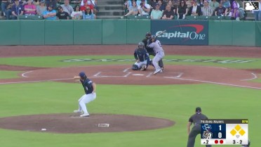 Pascanel Ferreras reaches on catcher interference by Chris Sargent. James Nelson scores. Tommy Sacco Jr. to 3rd. Joseph Sullivan to 2nd. Pascanel Ferreras to 1st.