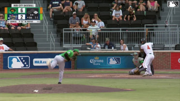 Arturo De Freitas doubles (2) on a sharp fly ball to center fielder Edward Florentino. Carter Garate scores.