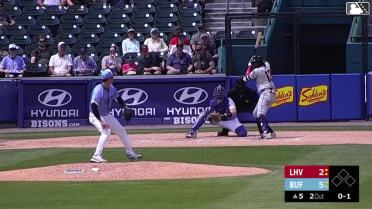 CJ Van Eyk In play, run(s) to Felix Reyes