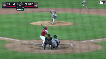 Jesús Báez homers (3) on a fly ball to left center field.