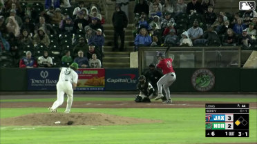 Jacob Berry out on a sacrifice fly to center fielder Jud Fabian. Kemp Alderman scores.