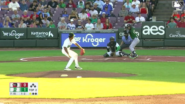 Jose Meza homers (6) on a fly ball to right field.