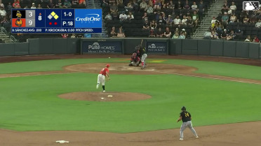 Yolmer Sánchez singles on a line drive to right fielder Zack Gelof. Niko Kavadas scores. Donovan Walton to 3rd.