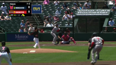 Matt Thaiss homers (3) on a fly ball to right center field. Mikey Romero scores. Anthony Seigler scores.