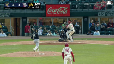 Carter Kieboom hit by pitch. Felix Reyes scores. Bryan De La Cruz to 3rd. Robert Moore to 2nd.