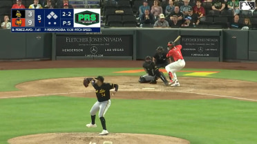 Junior Perez homers (3) on a fly ball to center field.