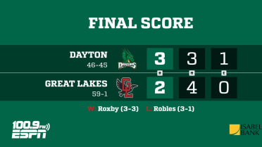 Ninth Inning Home Run, Difference in Dayton 3-2 Win