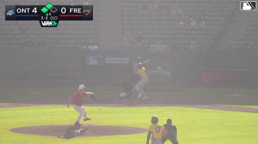 Mairoshendrick Martinus singles on a ground ball to left fielder Yeiker Reyes. Javier Herrera scores. Jaron Elkins scores.