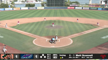 Matt Scannell grounds out softly, first baseman Jay Beshears to second baseman Payton Green. Colby Jones scores.