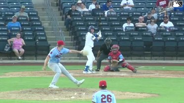 Chris Newell homers (16) on a fly ball to left center field.