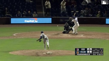 Dom Keegan homers (5) on a fly ball to left field.