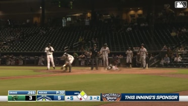Isaiah Drake's inside-the-park home run