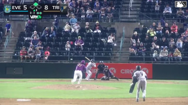 Carlos Jimenez singles on a line drive to left fielder Anthony Scull. Felnin Celesten scores.