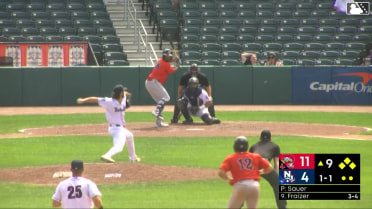 Matt Fraizer singles on a ground ball to left fielder Hedbert Perez. Nate Baez scores. Max Ferguson to 2nd.