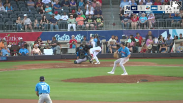 Danny Serretti homers (10) on a fly ball to right center field.
