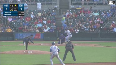 Colton Becker singles on a line drive to right fielder Justin Dean. Drew Waters scores.