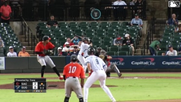 Spencer Bivens In play, run(s) to Trenton Brooks