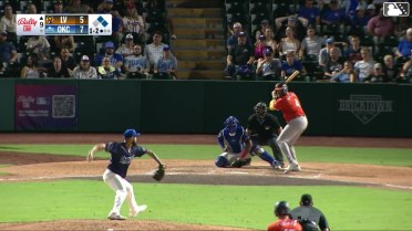 Chad Wallach grounds into a double play, shortstop Alex Freeland to second baseman Austin Gauthier to first baseman Ryan Fitzgerald. Darell Hernaiz out at 2nd. Chad Wallach out at 1st.