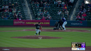 Chad Stevens singles on a line drive to left fielder Samad Taylor. Sterlin Thompson scores.