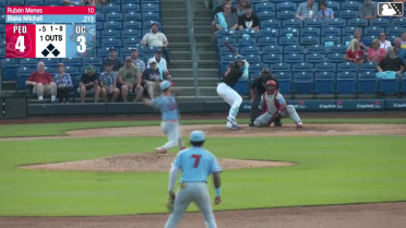 Blake Mitchell homers (15) on a fly ball to center field.