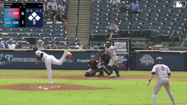 Echedry Vargas singles on a sharp line drive to center fielder Yostin Pena. Andres Valor scores. Jake McCutcheon scores. Carlos Sanchez to 3rd. Echedry Vargas to 2nd. Echedry Vargas advances to 2nd, on a fielding error by center fielder Yostin Pena.
