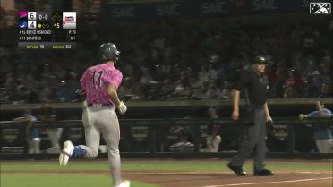 Marlins prospect Will Banfield smacks a solo home run