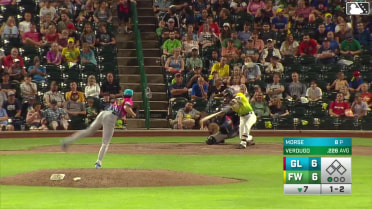 Rosman Verdugo homers (14) on a fly ball to left center field.