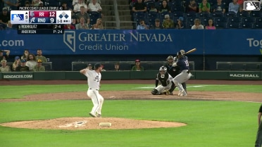 Keyber Rodriguez singles on a ground ball to left fielder Angel Ortiz. Cooper Johnson scores. Austin Wynns to 2nd.