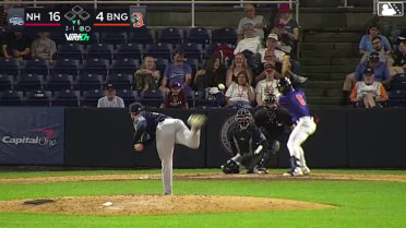 JT Benson homers (2) on a fly ball to left field.