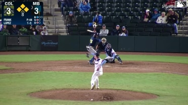Hayden Frank In play, run(s) to Daniel Lopez
