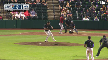 Gage Workman singles on a sharp line drive to center fielder Alfonsin Rosario. Brett Callahan scores. Justice Bigbie to 2nd.