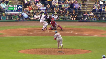 Jared Thomas hit by pitch. Zach Kokoska scores. Jimmy Obertop to 3rd. Andy Perez to 2nd.