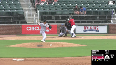 Brenden Dixon homers (4) on a fly ball to left field.