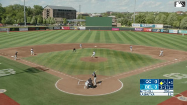 Blake Mitchell singles on a line drive to right fielder Jacob Jenkins-Cowart. Asbel Gonzalez scores.