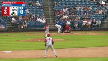 Derlin Figueroa homers (24) on a fly ball to right center field. Blake Mitchell scores.