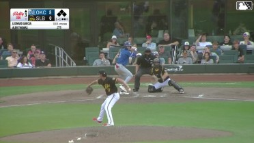 Alek Thomas doubles (13) on a line drive to right fielder Yolmer Sánchez. Griffin Lockwood-Powell scores. Alex Freeland scores. Zach Ehrhard scores.