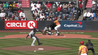 Dub Gleed out on a sacrifice fly to left fielder Curtis Washington Jr. J.R. Freethy scores.