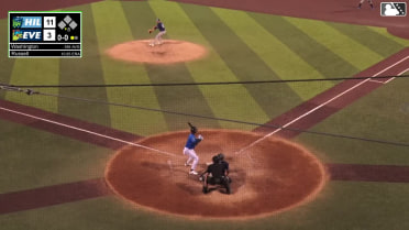 Curtis Washington Jr. homers (8) on a fly ball to center field.