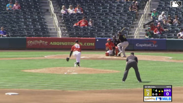 Patrick Weigel In play, run(s) to Sebastián Rivero