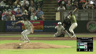 Jud Fabian homers (7) on a fly ball to left center field.