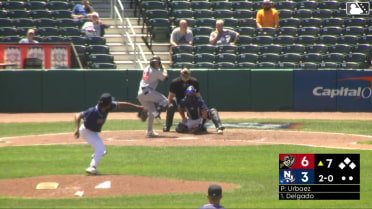 Keiner Delgado homers (3) on a fly ball to right center field.