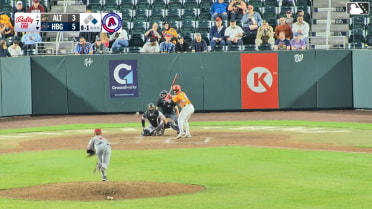 Johnathon Thomas triples (1) on a fly ball to center fielder P.J. Hilson. Kyle Hayes scores. Johnathon Thomas scores. Throwing error by center fielder P.J. Hilson.