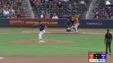 Cole Conn singles on a line drive to center fielder Drew Avans. Brayan Buelvas scores.